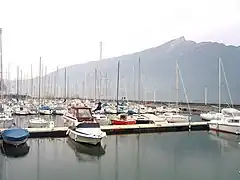 Grand port d'Aix-les-Bains (hiver).