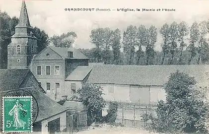 Carte postale du village avant 1914.