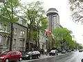 La Grande Allée et l'Hôtel Le Concorde Québec