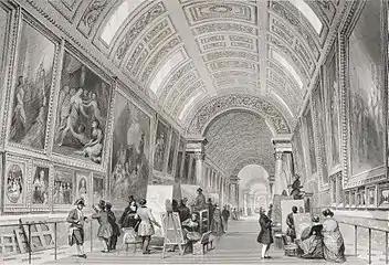 La Grande Galerie par Thomas Allom (vers 1844).