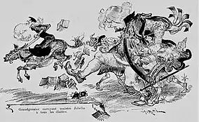 Illustration de Gargantua par Albert Robida dans une édition de la Librairie illustrée parue en 1886.