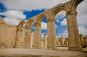 Arcades des Grands thermes du sud à Makthar.