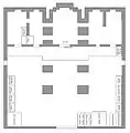 Plan carré et ses 5 absides et six piliers de la cathédrale de la Dormition de Moscou