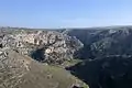 Vue des gravine di Matera.