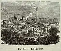 Les usines Schneider au Creusot.