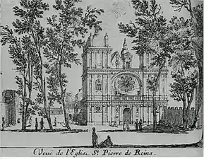 L'église de Saint-Pierre-les-Dames au XIVe siècle.