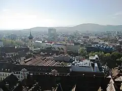 Photographie panoramique d'une ville.