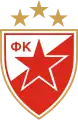 Logo de l'Étoile rouge de Belgrade, Serbie.