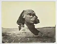 Sphinx ensablé, non rénové (1867).