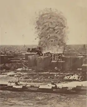 Illustration de la catastrophe du Grand Moulin