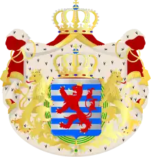 Grandes armoiries du Grand-Duché de Luxembourg.