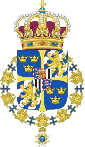 Armoiries de la reine Louise de Suède.