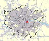 Localisation de New Cross à Londres