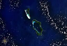 Les îles Green vues de l'espace