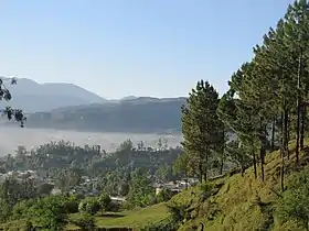 Paysage en périphéried' Abbottabad.