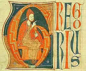 Scène du Pape Grégoire IX (1227-1241)