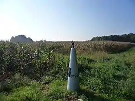 Poteau marquant la frontière, au sud-est de Berg-op-Zoom