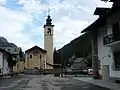 L'église paroissiale du hameau Tache (chef-lieu).