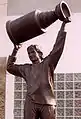 Statue de Wayne Gretzky, vainqueur de la coupe Stanley en 1984, 1985, 1987 et 1988.