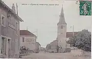 Vue du village et de l'église vers 1920.