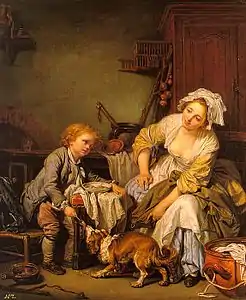 L'Enfant gâté (1765), Saint-Pétersbourg, musée de l’Ermitage.