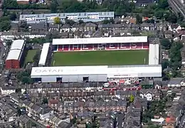 Le stade de Griffin Park, résidence du Brentford Football Club.