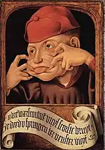 Anonyme flamand, Diptyque satirique, huile sur bois, 1520-1530, université de Liège - Musée Wittert, inv. 12013.