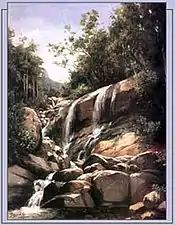 Trecho de Paisagem com Cascata (1885)Coleção Particular