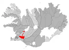 Localisation de Grímsnes- og Grafningshreppur