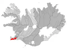 Localisation de Grindavík