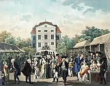 Au jardin Großbosischen de Leipzig, v. 1825, Musée de la ville de Leipzig (de).