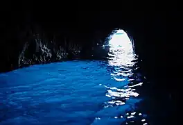La grotte bleue (Grotta azzurra).