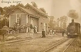 La gare vers 1910(carte postale).