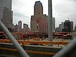 Vue des travaux de déblaiement de Ground Zero en 2001.