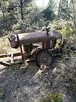 Groupe électrogène qui alimentait la 176e batterie anti-aérienne.