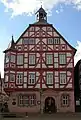 L'hôtel de ville à Grünberg en Hesse, en Allemagne.