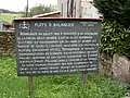 Panneau du puits