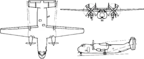 vue en plan de l’avion