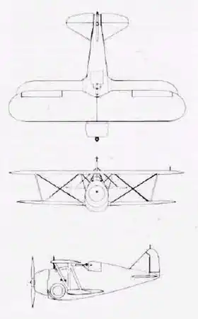 vue en plan de l’avion