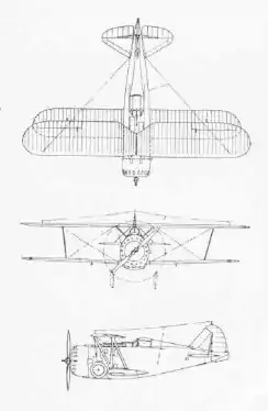 vue en plan de l’avion