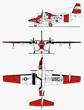 vue en plan de l’avion