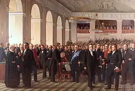 L'Assemblée constituante danoise de 1849.