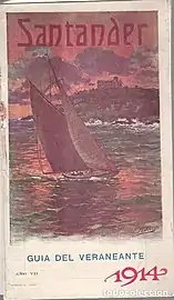 Couverture du Guías del veraneante de Santander de 1914.