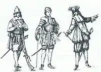 Soldat, officier et commandant de la Garde corse en 1656