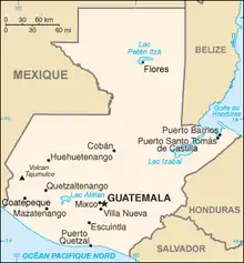 Description de l'image Guatemala carte.png.