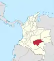 Le département de Guaviare depuis 1963.