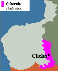 Description de l'image Gubernia chełmska.png.