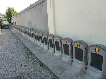 Les tombes de guerre belges.