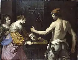 Salomé recevant la tête de saint Jean du Guercino