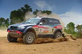 Guerlain Chicherit en 2009 sur BMW X-Raid.